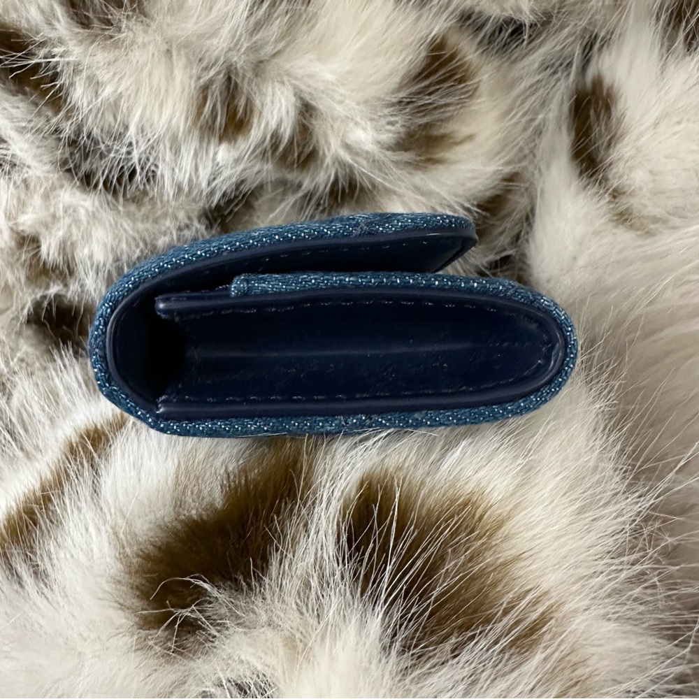 NWT | Tory Burch Willa Denim Card Case Wallet - Picture 4 of 8